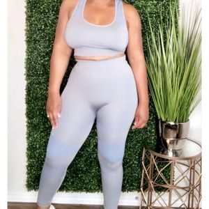 Blue Mosaic Legging Set